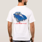 IK HOU VAN HET UNIEKE AUTO-ONTWERP T-SHIRT (Achterkant)