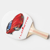 IK HOU VAN HET UNIEKE AUTO-ONTWERP TAFELTENNISBATJE (Zijkant)