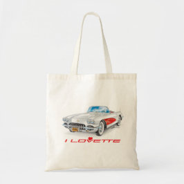IK HOU VAN HET UNIEKE AUTO-ONTWERP TOTE BAG