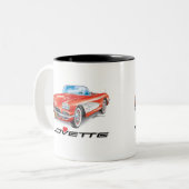 IK HOU VAN HET UNIEKE AUTO-ONTWERP TWEEKLEURIGE KOFFIEMOK (Voorkant links)