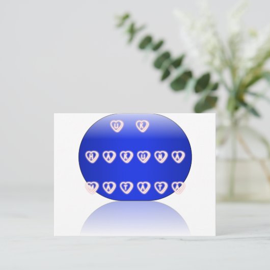 Ik hou van het Verenigd Koninkrijk Briefkaart (Staand voorkant)