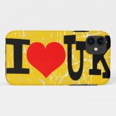 Ik hou van het Verenigd Koninkrijk Case-Mate iPhone Case (Achterkant (horizontaal))