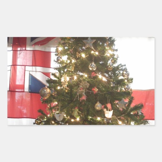 Ik hou van het Verenigd Koninkrijk Holiday Special Rechthoekige Sticker (Voorkant)