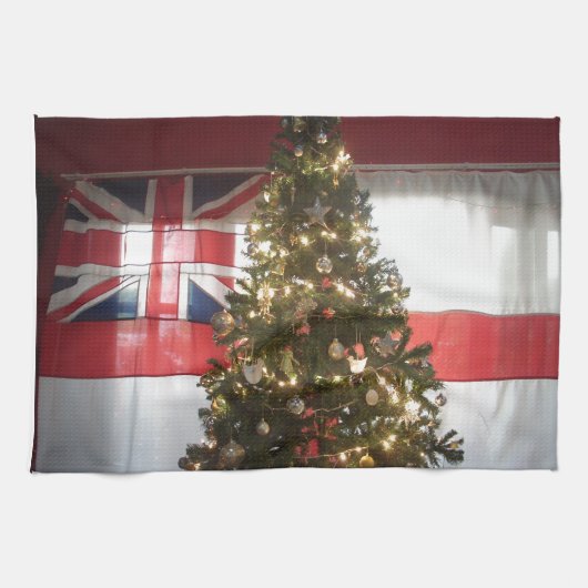 Ik hou van het Verenigd Koninkrijk Holiday Special Theedoek (Horizontaal)