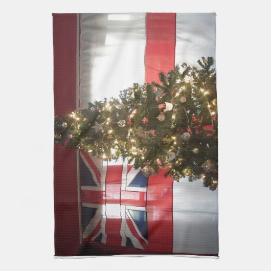 Ik hou van het Verenigd Koninkrijk Holiday Special Theedoek (Verticaal)