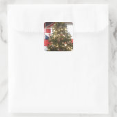 Ik hou van het Verenigd Koninkrijk Holiday Special Vierkante Sticker (Tas)