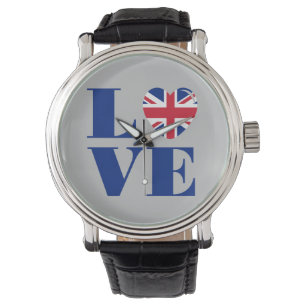 Ik hou van het Verenigd Koninkrijk Horloge