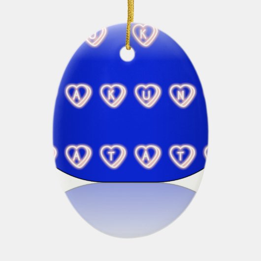 Ik hou van het Verenigd Koninkrijk Keramisch Ornament (Voorkant)