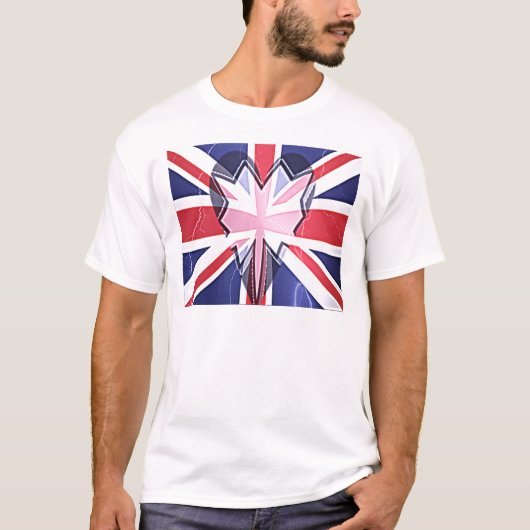 Ik hou van het Verenigd Koninkrijk met compassie T-shirt (Voorkant)