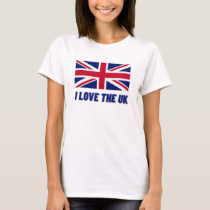 Ik hou van het Verenigd Koninkrijk T-shirt