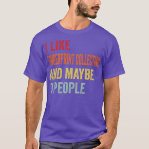 Ik hou van het verzamelen van vingerafdrukken van t-shirt