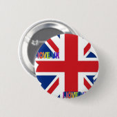 IK HOU VAN HET VK RONDE BUTTON 5,7 CM (Voorkant /achterkant)