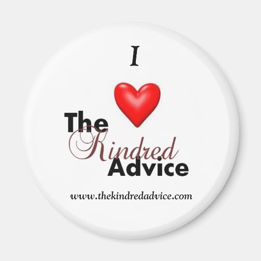 Ik hou van het vriendelijke advies magneet (Voorkant)