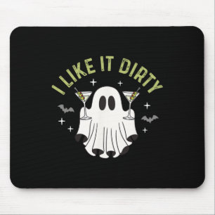 Ik hou van het vuile Halloween Dirty Martini Ghost Muismat