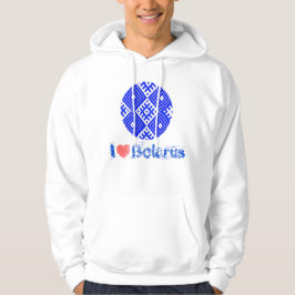 Ik hou van het Wit-Rusland Folkpatroon В ныивш, Hoodie
