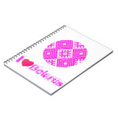 Ik hou van het Wit-Rusland Folkpatroon В ныивш, Notitieboek (Linkerzijde)