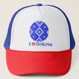 Ik hou van het Wit-Rusland Folkpatroon В ныивш, Trucker Pet