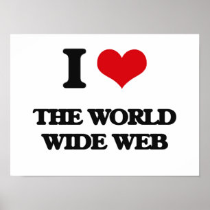 Ik hou van het World Wide Web Poster