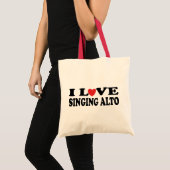 Ik hou van het zingen van Alto Music Gift Tote Bag (Voorkant (product))