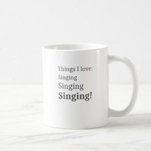 Ik hou van het zingen van Karaoke Lover voor zange Koffiemok