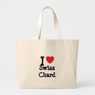 Ik hou van het Zwitserse hart T-Shirt Grote Tote Bag