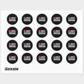 Ik hou van hete bowlingmoeders ronde sticker (Vel)