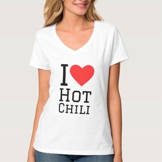 Ik hou van hete chili t-shirt (Voorkant)