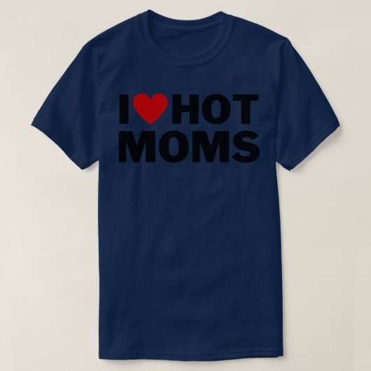 Ik hou van hete moeders 6 t-shirt (Design voorkant)