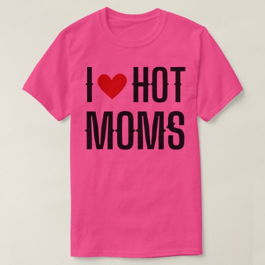 Ik hou van hete moeders 8 t-shirt (Design voorkant)