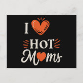 Ik hou van hete moeders ik hart hete moeders benau feestdagenkaart (Voorkant)