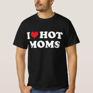 ik hou van hete moeders t-shirt