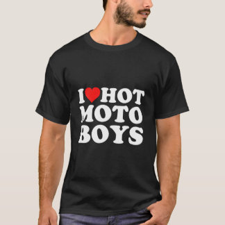 Ik hou van hete Moto T-shirt