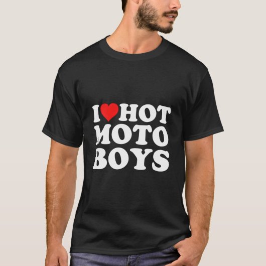Ik hou van hete Moto T-shirt (Voorkant)