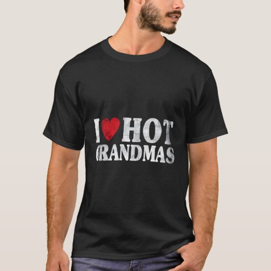 Ik hou van hete oma's t-shirt (Voorkant)