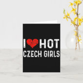Ik hou van hete Tsjechische meisjes Tsjechische Re Kaart (Gele Bloem)