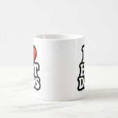Ik hou van hete vaders Fun Sarcastisch Hart Koffie Koffiemok (Center)
