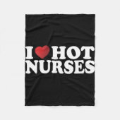Ik hou van hete verpleegsters fleece deken (Voorkant)