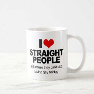 Ik hou van hetero's omdat ze niet kunnen stoppen m koffiemok
