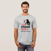 Ik hou van hetero's t-shirt (Voorkant volledig)