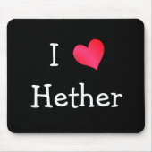 Ik hou van Hether Muismat (Voorkant)