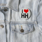 Ik hou van HH Ronde Button 5,7 Cm (In situ)