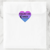 Ik hou van Highland Fling Dancer Scottish Dance ca Hart Sticker (Tas)