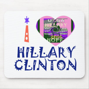 Ik hou van Hillary Clinton als USA President Hart Muismat
