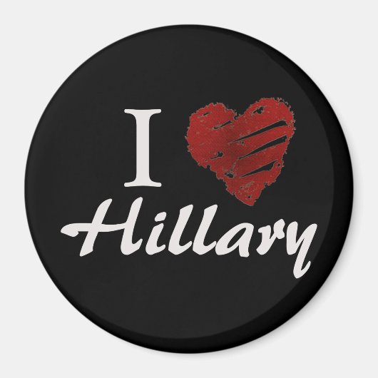 Ik hou van Hillary Magneet (Voorkant)
