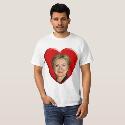 Ik hou van Hillary T-shirt (Voorkant volledig)