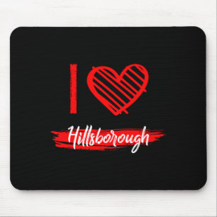 Ik hou van Hillsborough Ik Hart Hillsborough Muismat