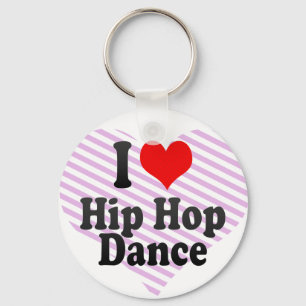 Ik hou van Hip Hop Dance Sleutelhanger