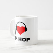 Ik hou van Hip Hop Grappige Mok (Voorkant links)