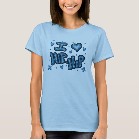 Ik hou van Hip-Hop T-shirt (Voorkant)