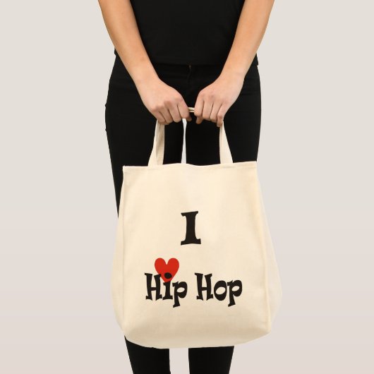 Ik hou van Hip Hop Tote Bag (Voorkant (product))